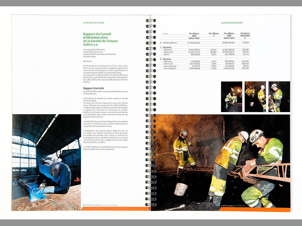 Galère rapport annuel 2003